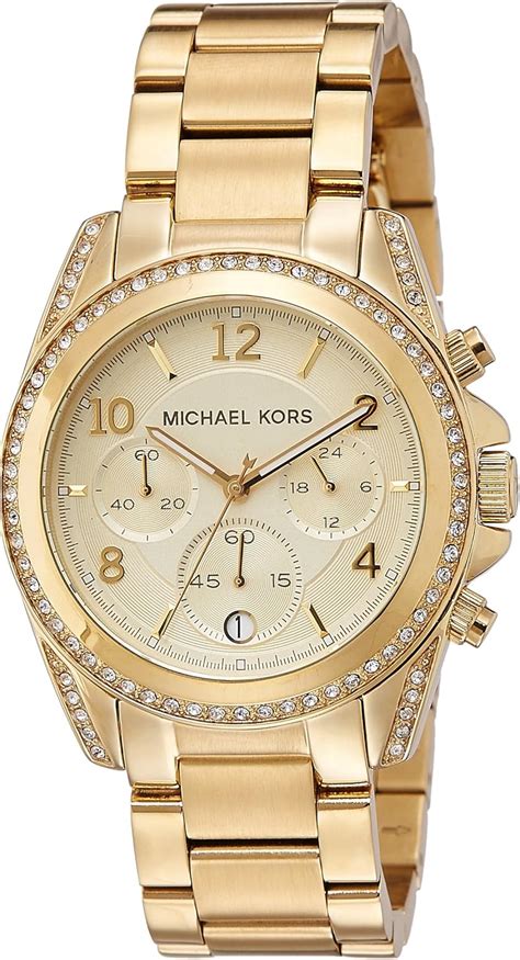 reloj michael kors mujer dorado mercadolibre|Michael Kors automatic ladies watch.